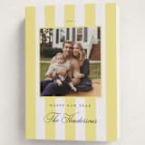 "Preppy Stripes" - Holiday Cards in Honey by Emily Betts - Folded Card