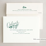 "Peace and Love Lettered" - Holiday Cards in Evergreen by Alethea and Ruth - FREE Recipient Addressing