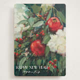"Pomegranate" - Holiday Cards in Crimson by Wendy Keller - Front