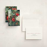 "Pomegranate" - Holiday Cards in Crimson by Wendy Keller - Assembled