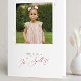 "Simple Square" - Holiday Cards in Scarlet by Genna Blackburn - Folded Card