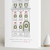 "Home for the Holidays" - Holiday Cards in Snowfall by Susan Zinader - Folded Card