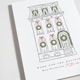 "Home for the Holidays" - Holiday Cards in Snowfall by Susan Zinader - Detail