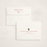 "Preppy Memories" - Holiday Cards in Strawberry by Claudia Orengo - FREE Recipient Addressing