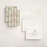 "Striped Type" - Holiday Cards in Stocking by Robert and Stella - Assembled