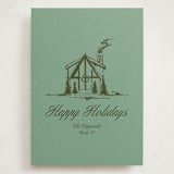"Christmas Cabin" - Holiday Cards in Pine by Jen Ramsey - Front