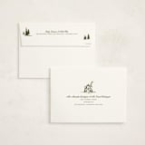 "Christmas Cabin" - Holiday Cards in Pine by Jen Ramsey - FREE Recipient Addressing