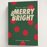 "Christmas polka" - Holiday Cards in Pine by Creo Study - Folded Card