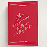 "Holiday Note" - Holiday Cards in Crimson by Jen Ramsey - Folded Card