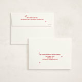 "Holiday Note" - Holiday Cards in Crimson by Jen Ramsey - FREE Recipient Addressing