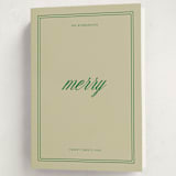 "merry merry" - Holiday Cards in Emerald by Jen Ramsey - Folded Card