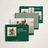 "Bold & Bright" - Holiday Cards in Mistletoe by Ekko Studio - Back of Card Options