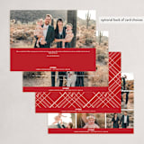 "Oval Emblem" - Holiday Cards in Scarlet by Paige Rothhaar - Back of Card Options