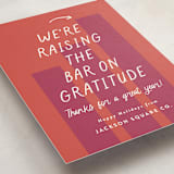 "Raising the Bar" - Holiday Cards in Berry by Louise Kay - Detail