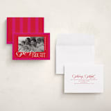 "Bright Frame" - Holiday Cards in Poinsettia by Owl and Toad - Assembled