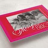"Bright Frame" - Holiday Cards in Poinsettia by Owl and Toad - Detail