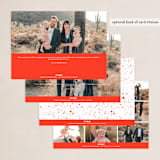 "Keepin' It Real" - Holiday Cards in Poinsettia by Up Up Creative - Back of Card Options