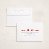 "Painted Bow" - Holiday Cards in Peppermint by Laura Hankins - FREE Recipient Addressing