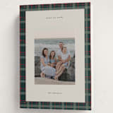 "Plaid Peace" - Holiday Cards in Wreath by Makewells - Folded Card