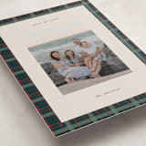 "Plaid Peace" - Holiday Cards in Wreath by Makewells - Detail
