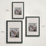 "Plaid Peace" - Holiday Cards in Wreath by Makewells - Formats Available