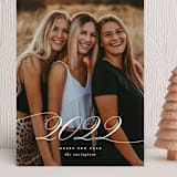 "Classy Year" - Holiday Cards in Snow by Ekko Studio - Front