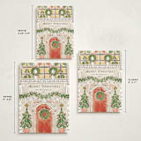"A House" - Holiday Cards in Ivory by Petra Kern - Formats Available