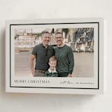"simple border" - Holiday Cards in Ivory by Stacey Meacham - Folded Card