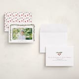 "Pine Garland" - Holiday Cards in Holly Berry by Susan Moyal - Assembled