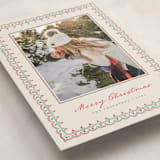 "Scallop Trim" - Holiday Cards in Wreath by letterfix - Detail