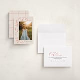 "Sketched Florals" - Holiday Cards in Berry by Griffinbell Paper Co. - Assembled