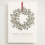 "Classic Wreath" - Holiday Cards in Holly by Kacey Kendrick Wagner - Front