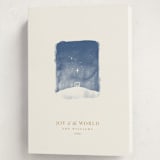 "Tiny Nativity" - Holiday Cards in Linen by Robert and Stella - Folded Card