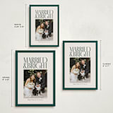 "Married & Bright" - Holiday Cards in Spruce by Ekko Studio - Formats Available