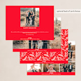 "Very Merry Christmas To You" - Holiday Cards in Cranberry by Kristen Smith - Back of Card Options