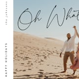 "Oh What Fun Holiday" - Holiday Cards in Coal by Jen Huppert - Detail