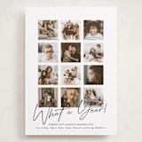 "What A Twelve Months (Year!)" - Holiday Cards in Noir by Erika Firm - Front