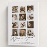 "What A Twelve Months (Year!)" - Holiday Cards in Noir by Erika Firm - Folded Card