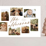 "Family Gallery" - Holiday Cards in Gingerbread by Lauren Chism - Front