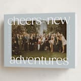 "cheers to new" - Holiday Cards in Ice by Owl and Toad - Folded Card