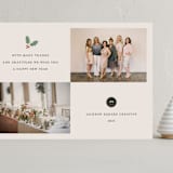 "elegant & simple" - Holiday Cards in Buttercream by Sumak Studio - Front