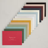 "elegant & simple" - Holiday Cards in Buttercream by Sumak Studio - Colored Envelopes Available