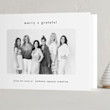 "Simply grateful" - Holiday Cards in Noir by AK Graphics - Folded Card