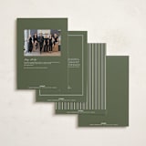 "Mod appreciation" - Holiday Cards in Wreath by Creo Study - Back of Card Options