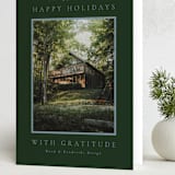 "Book Plate" - Holiday Cards in Pine by Amy Kross - Folded Card