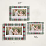 "Traditional Plaid" - Holiday Cards in Wreath by Baumbirdy - Formats Available