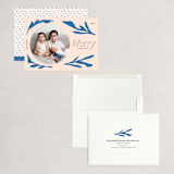 "Leaf" - Holiday Cards in Blue Jay by Meg Gleason - Assembled