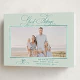 "Julep" - Holiday Cards in Mint by Megan Davis - Folded Card