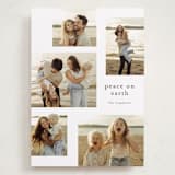 "MInimalist type" - Holiday Cards in Cotton by Stacey Meacham - Front