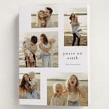 "MInimalist type" - Holiday Cards in Cotton by Stacey Meacham - Folded Card